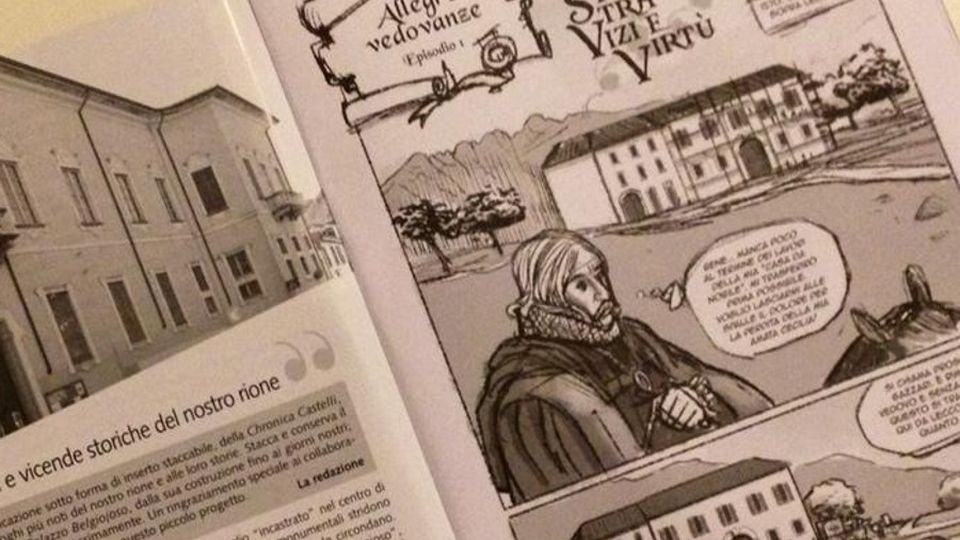 La storia di Castello a fumetti sul bollettino parrocchiale La storia di Castello a fumetti sul bollettino parrocchiale