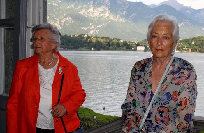 Tremezzo I Reali del Belgio a villa Carlotta Regina Paola e Contessa Bianchini
