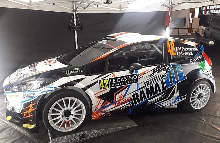 La macchina preparata per il rally di Montecarlo