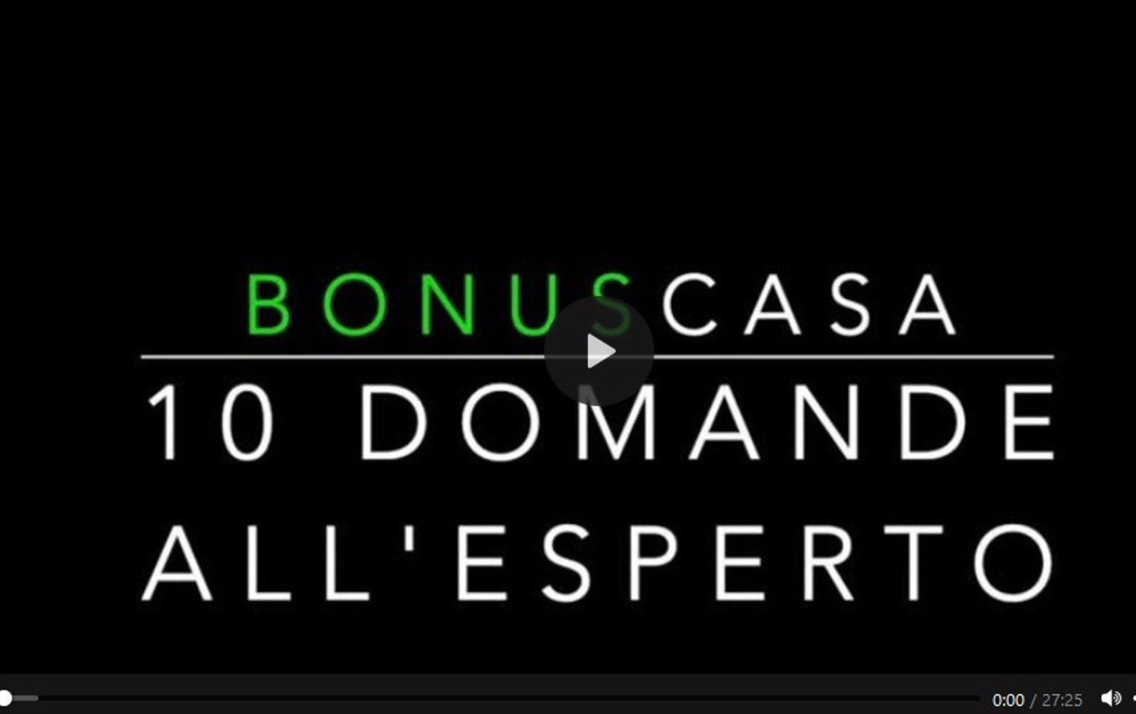 10 domande all’esperto: guarda il nuovo video