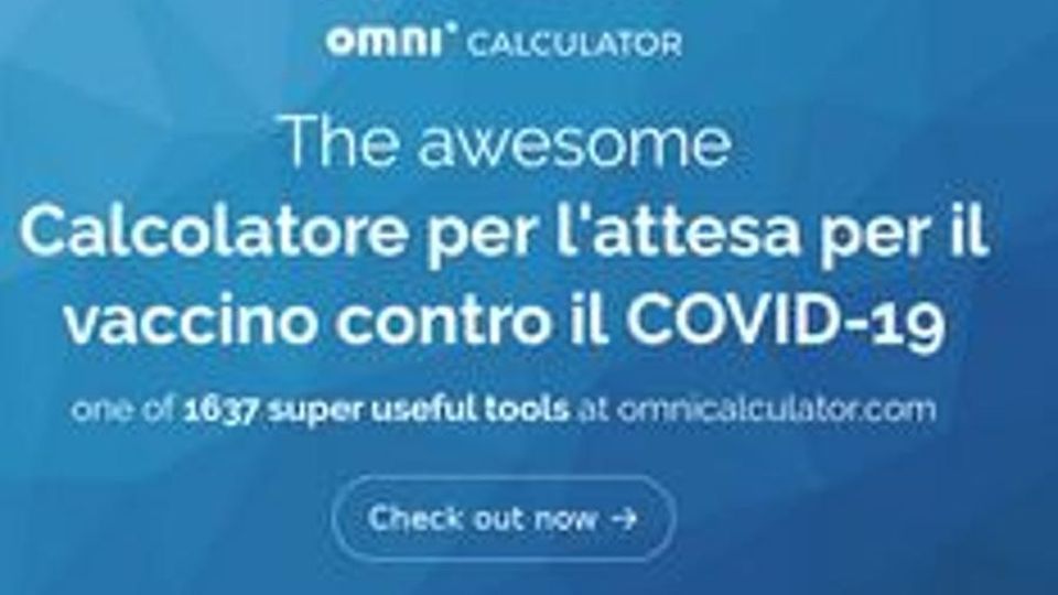 Quando saremo vaccinati? Una start up lo calcola Quando saremo vaccinati? Una start up lo calcola