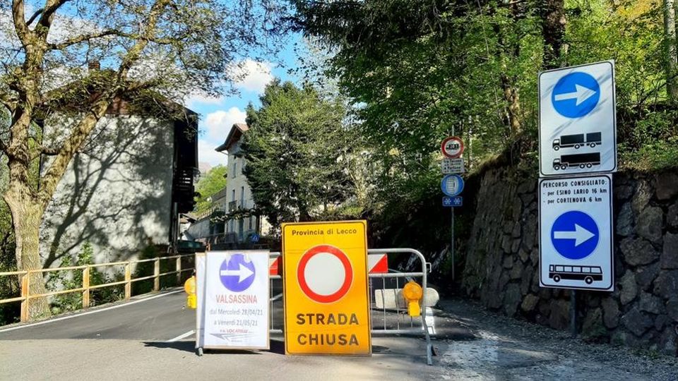 Bellano-Taceno, niente da fare Stop almeno fino al 20 maggio Bellano-Taceno, niente da fare Stop almeno fino al 20 maggio