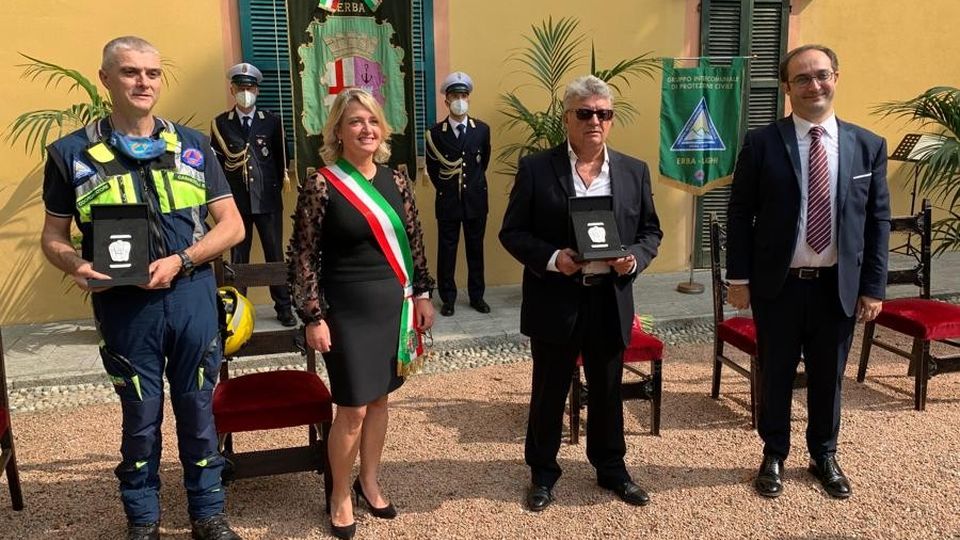 Erba premia con gli Eufemini Ca’ Prina e Protezione civile Erba premia con gli Eufemini Ca’ Prina e Protezione civile
