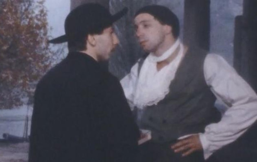 Aldo e Giovanni a Lecco (senza Giacomo) Ciceroni manzoniani per la tv svizzera