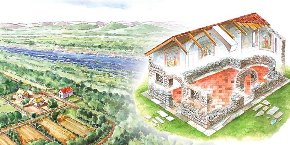 San Geminiano, acquerello di Marco Dusatti San Geminiano, acquerello di Marco Dusatti